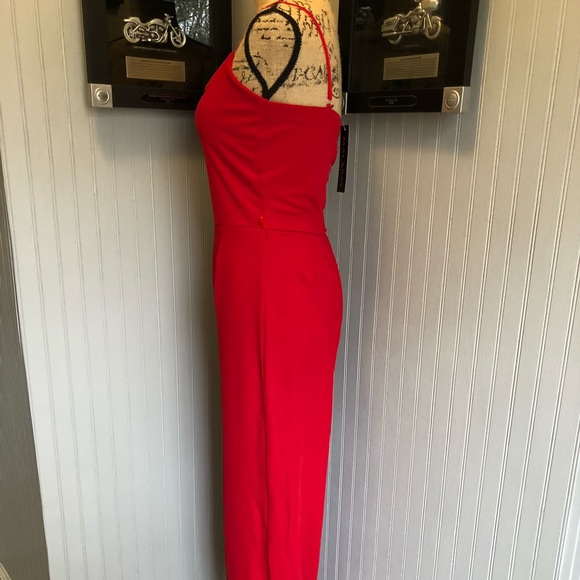 ❤️HOST PICK🖤Adeline Cherry Belted Jumpsuit - Picture 5 of 8